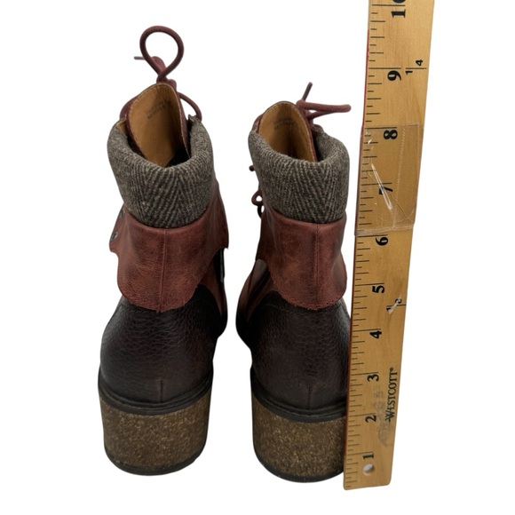 AETREX Aubrey Brownish Red Leather Hiking Waterproof Boots Women's US Size 8.5 - Picture 4 of 16